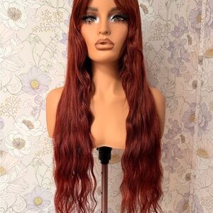28” Alididi 100% human hair Dark Copper wig